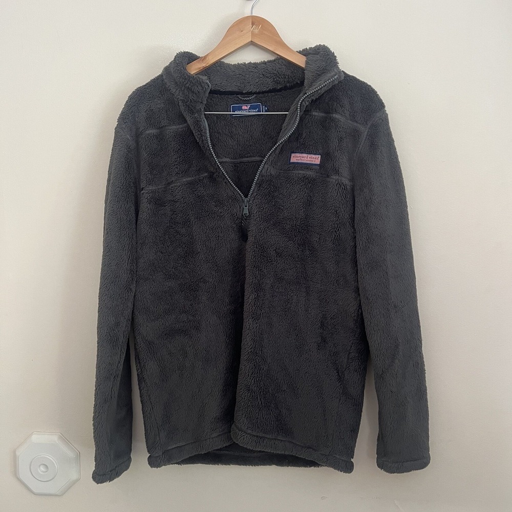 Men's Vineyard Vines Cabin Fleece 1/2 Zip Pullover Sweater SZ M